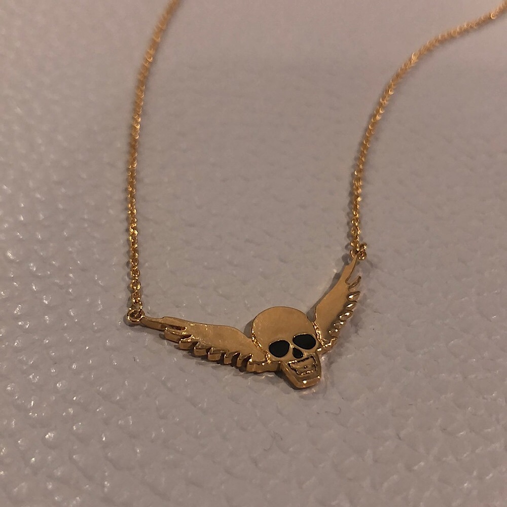Gold Skull Necklace